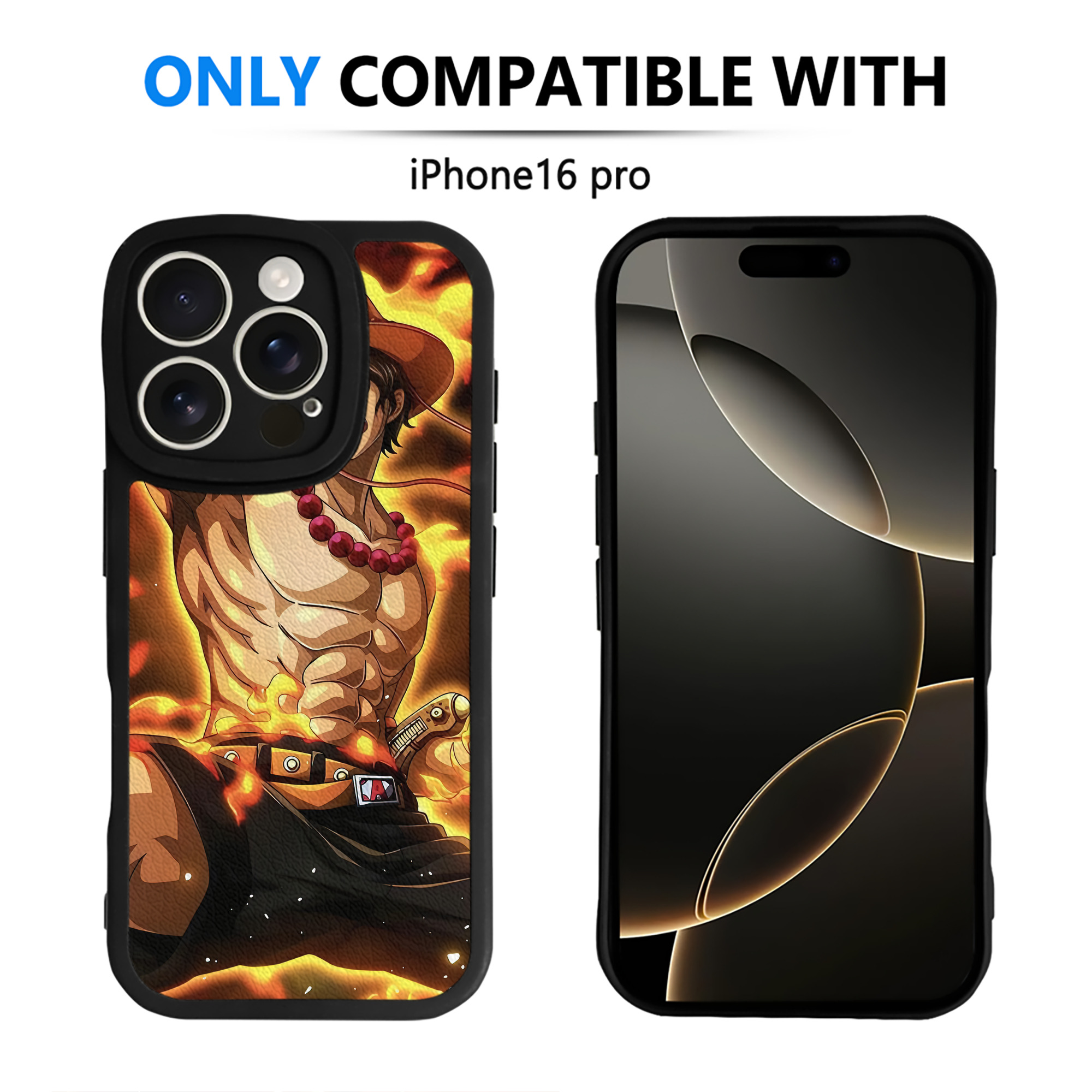 （画像用） ワンピース ONE PIECE 【iPhone 16シリーズ対応】シリコンスマホケース（レザー調） 材質：シリコン